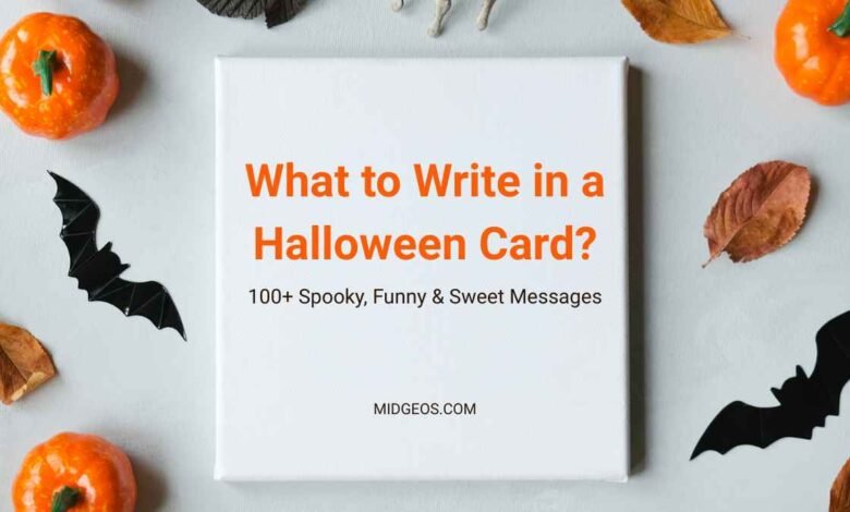 what to write in a halloween card